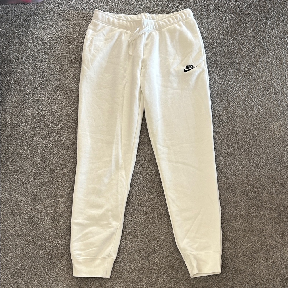 Nike White Joggers